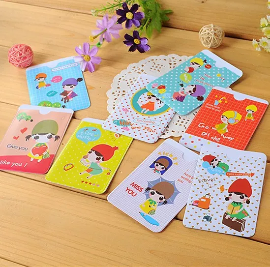 5 шт. Карманный чехол кошелек с рисунком из мультфильма фрукты|set of|set cardsset cartoon |