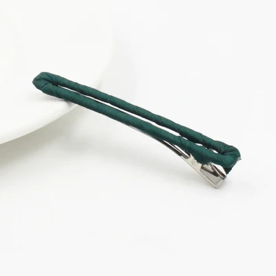 Dark Green Новинка года тканевая заколка утка головное украшение шпилька аксессуары для украшения волос для женщин и головные уборы для девушек ювелирные изделия - Цвет: Dark Green