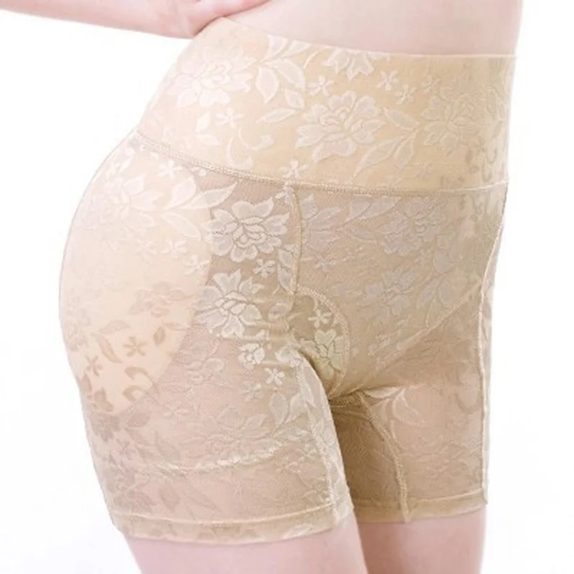 Высокий подъем Для женщин ягодицы подъемник Управление трусики поддельная