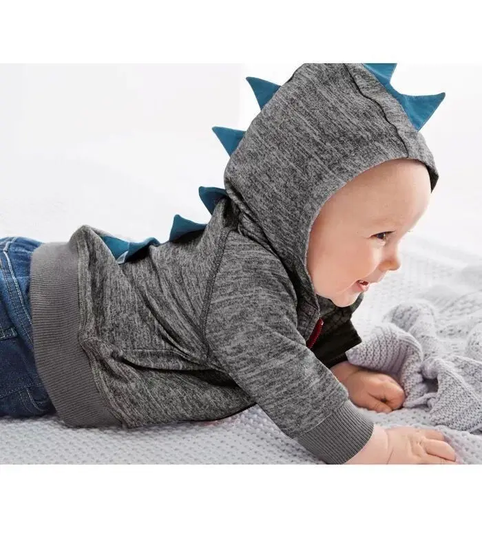 Brand New 2018 pudcoco Newest Arrivals Casual Toddler Baby Boys Dinosaur Hooded Tops Hoodie Lucky Child Lovely Coat Sweatshirt | Детская