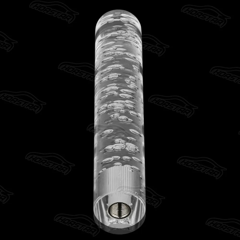 Автоматическая прозрачная ручка переключения передач с подсветкой JDM Bubble Subulate восьмиугольная ручка переключения 300 мм 30 см с 3 резьбой