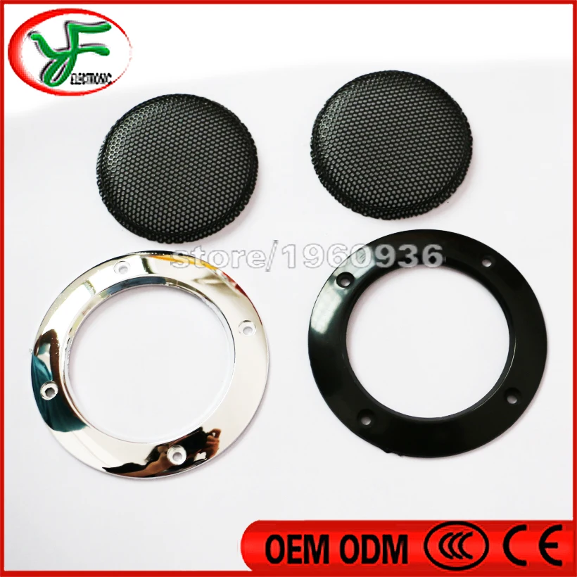 10 шт./лот 2 дюйма 65 мм серебристый круглый сетчатый НЧ динамик защитная решетка