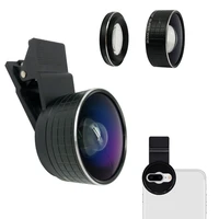 2 in 1 dual camera macro lens 20x macro mobile phone camera lenses hd 128 degree super wide angle lens for iphone x 8 7 plus