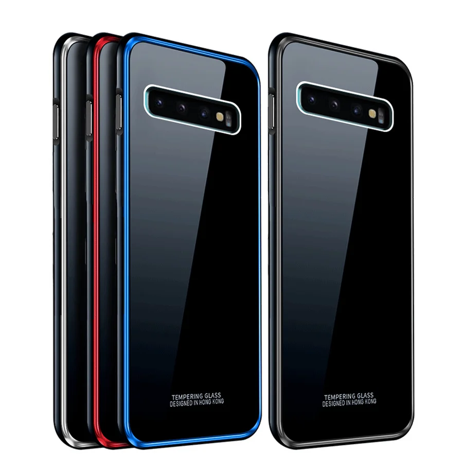 Металлический защитный чехол-бампер для samsung Galaxy S10 роскошный оригинальный