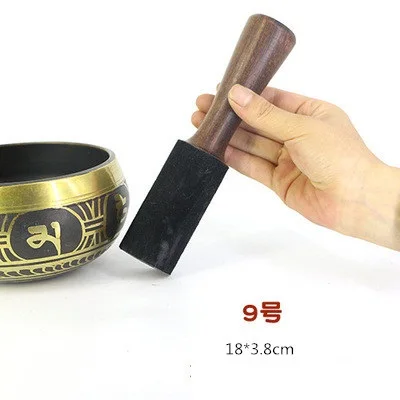 9 Тибетская чаша кожаная палочка молоток деревянная ручка тибетская буддистская медитация Поющая чаша аксессуар - Цвет: 9