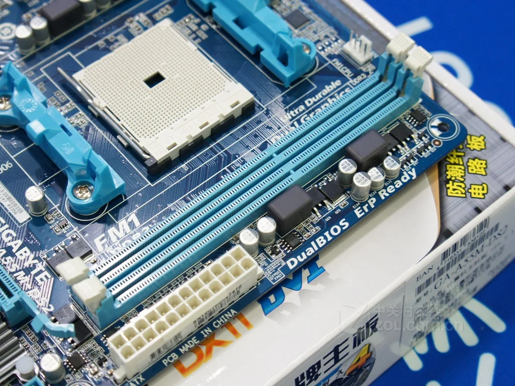 Материнская плата Gigabyte оригинальная материнская DDR3 для настольных пк разъем FM1 A55