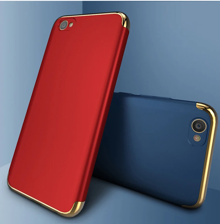 VIVO X6 Plus чехол роскошный Ультратонкий 3в1 защита всего тела Жесткий Чехол для
