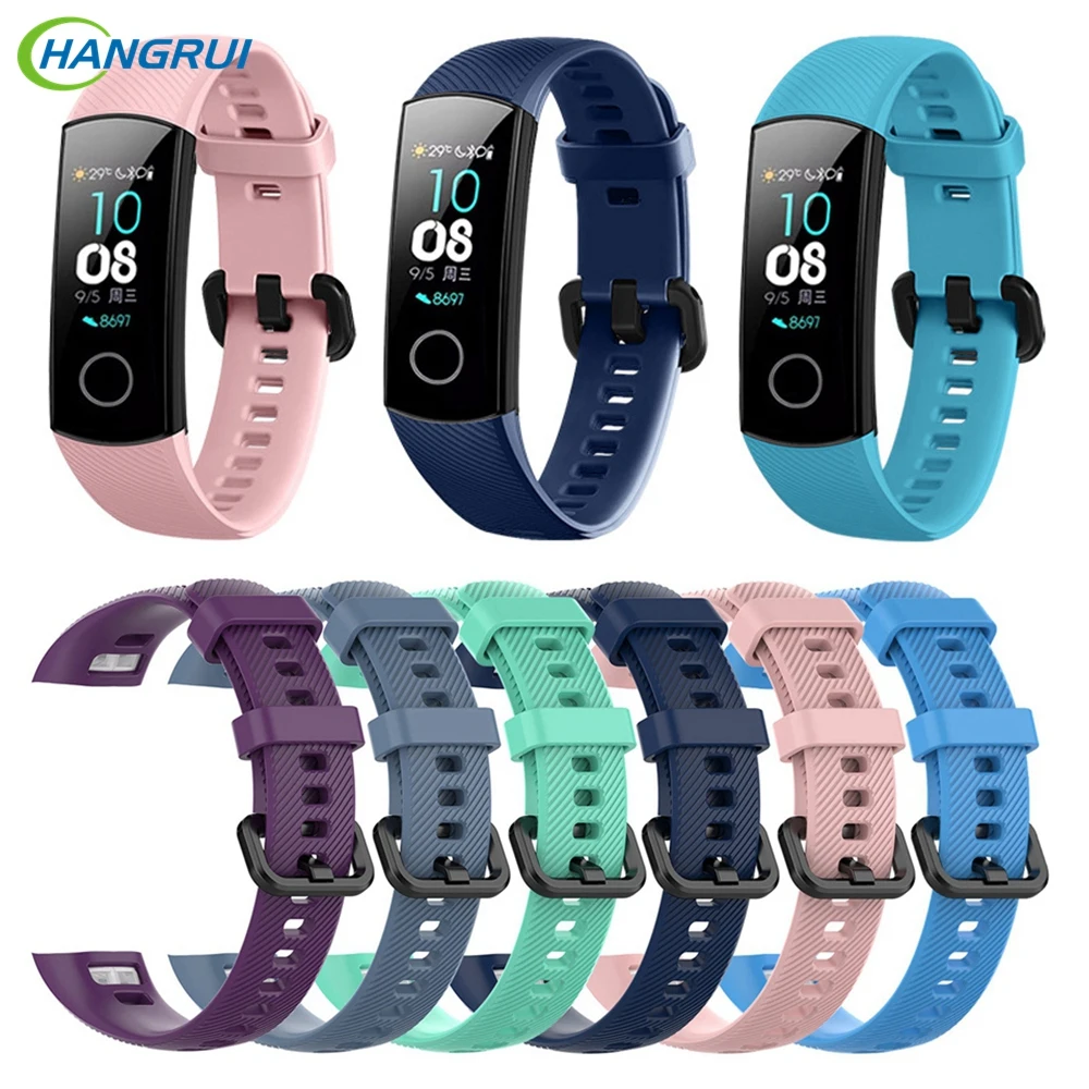 Hangrui Силиконовый ТПУ Браслет для huawei Honor Band 4 ремешок умный спортивный браслет