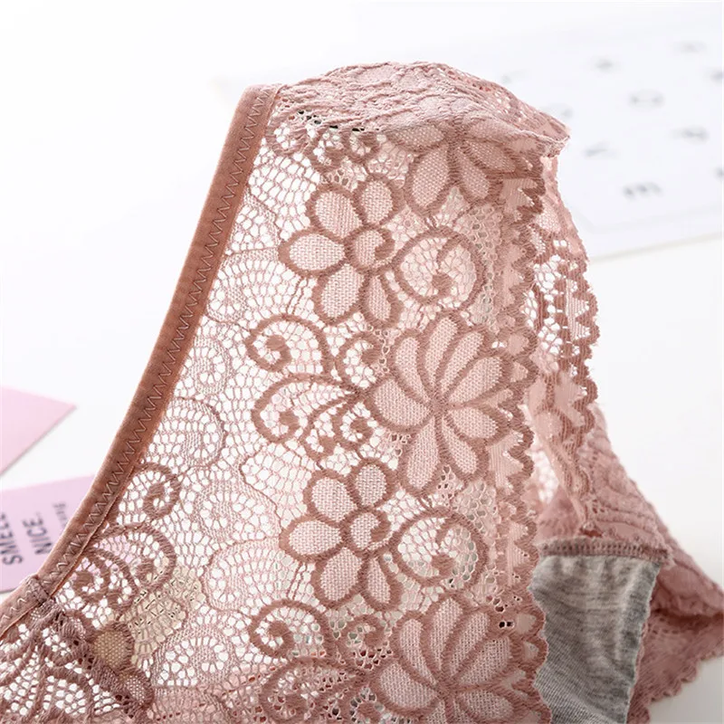 2019 сексуальные женские стринги дышащие трусы кружевные хлопковые трусики с