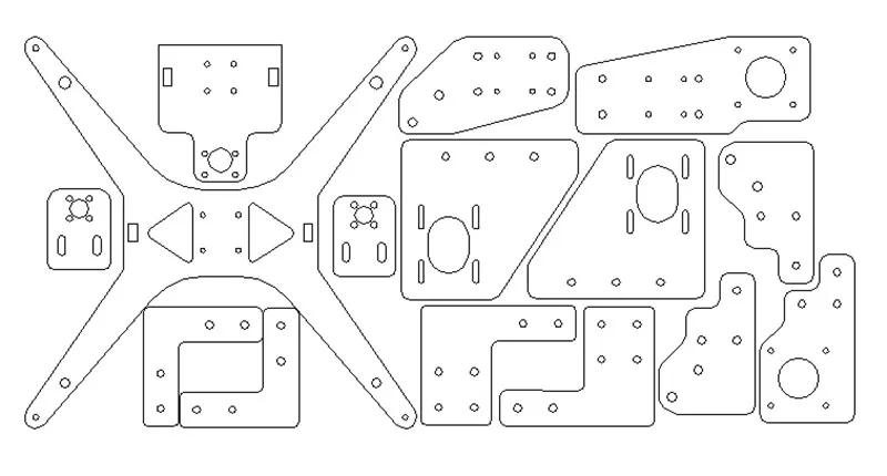 Funssor тарантуловый принтер HE3D/Tarantula алюминиевая линейная рейка рамка пластина