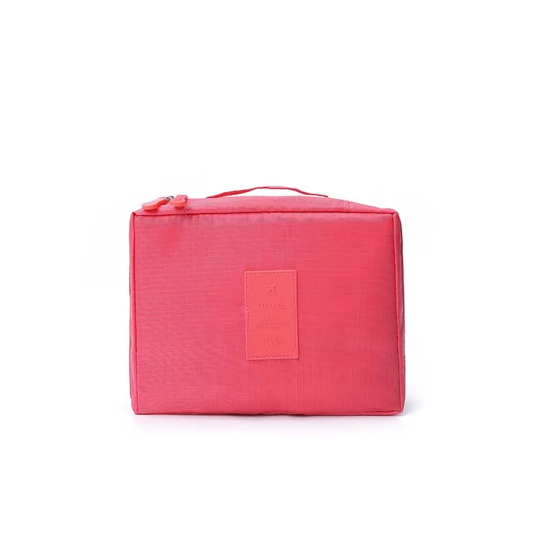 Watermelon Red Косметички для макияжа, водонепроницаемый чехол для косметики, нейлон, большая дорожная косметичка, квадратная посылка, сумка для личной гигиены, органайзер 30 - Цвет: Watermelon Red