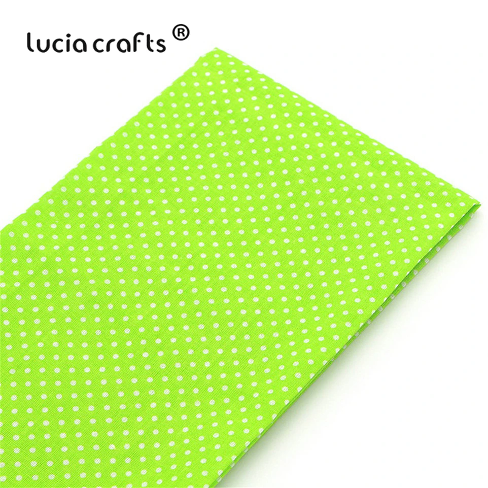 Lucia crafts, 7 шт./лот, 25*25 см, хлопковая ткань с принтом для рукоделия, куклы, ручная работа, шитье, Лоскутная Ткань, текстиль, ткань H0913