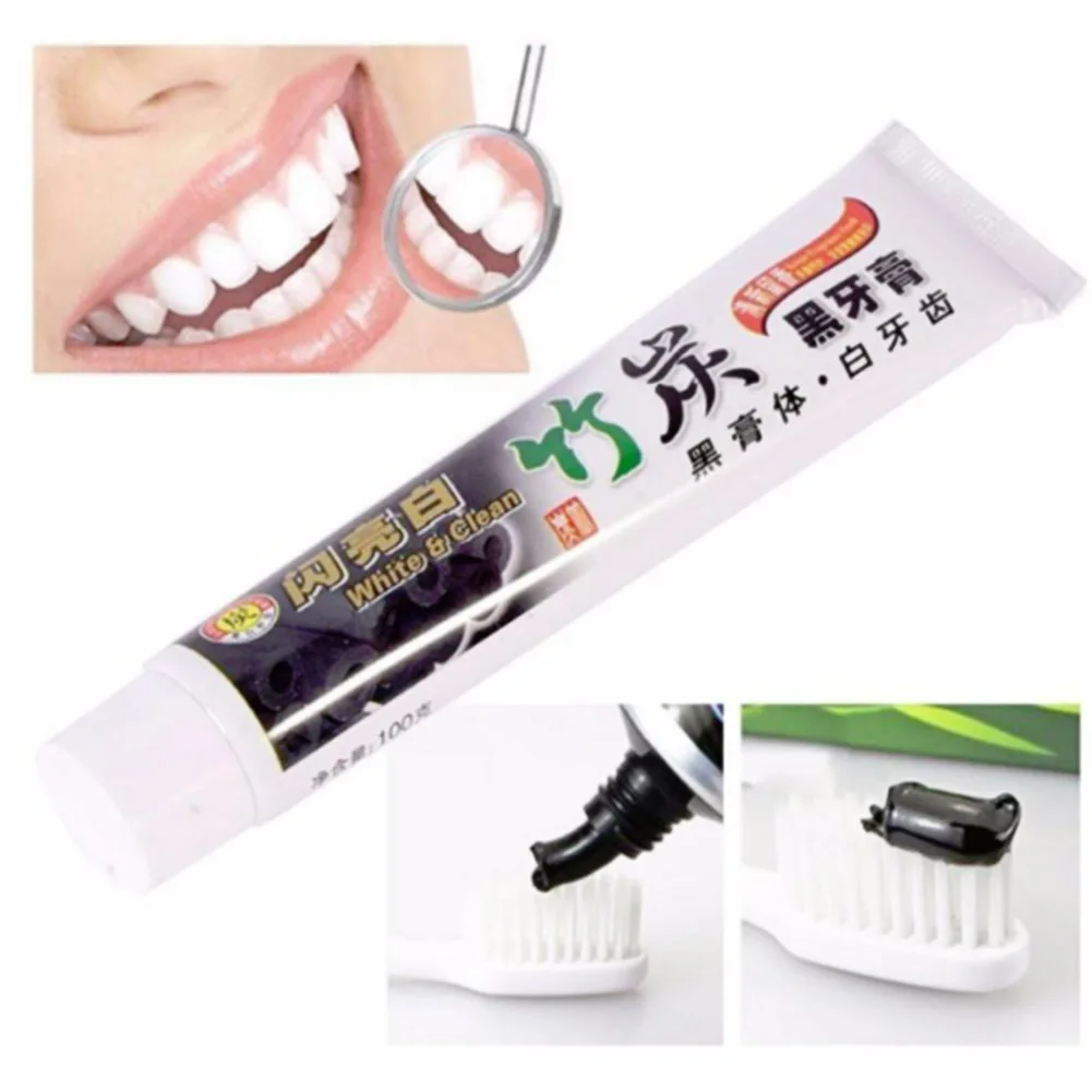

100g Bamboo Charcoal Toothpaste Tooth Whitening Health Beauty Tool Dental Oral Care Hot Selling Easy Safe Teeth Beauty NShopping