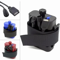 dc usb 2 x 2665018650 holder compartment waterproof battery pack power case cover box for bike headlight bicycle light phone