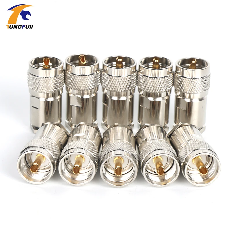Штекерный разъем TUNGFULL 4 шт. UHF PL259 зажим RG8 RG165 RG213 LMR400 разъемы штекер LMR400|connector