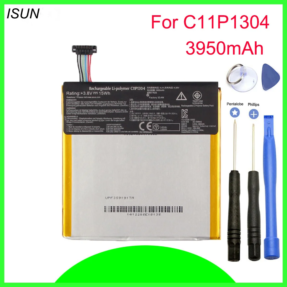 Литий полимерный аккумулятор ISUNOO для Asus Memo Pad Hd 7 Me173x K00b 3950 мАч 15 Вт/ч C11P1304 с