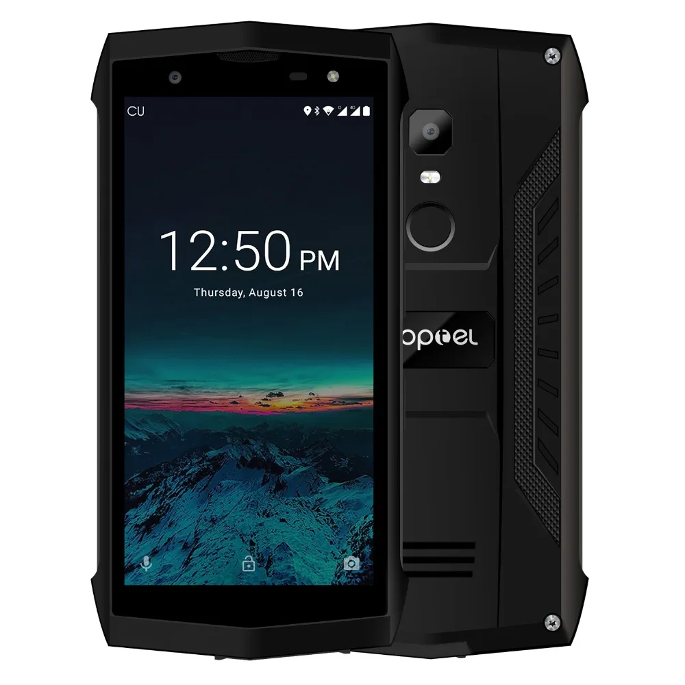 POPTEL P8 смартфон IP68 Водонепроницаемый Android 8 1 5 0 &quotMTK6739 4 ядра 3750 мАч 2 ГБ + 16 Гб 8MP Face ID