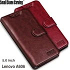 Роскошные Чехлы для Lenovo A606 A 606, чехол для телефона с бумажником-стойкой, кожаный откидной Чехол, кожаные чехлы для Lenovo A606, оболочка, чехлы