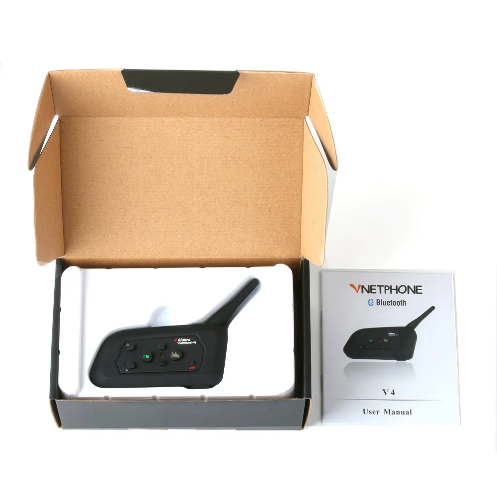 Новый V4 мотоциклетный шлем Walkie talkie Bluetooth полностью дуплекс беспроводной интерком