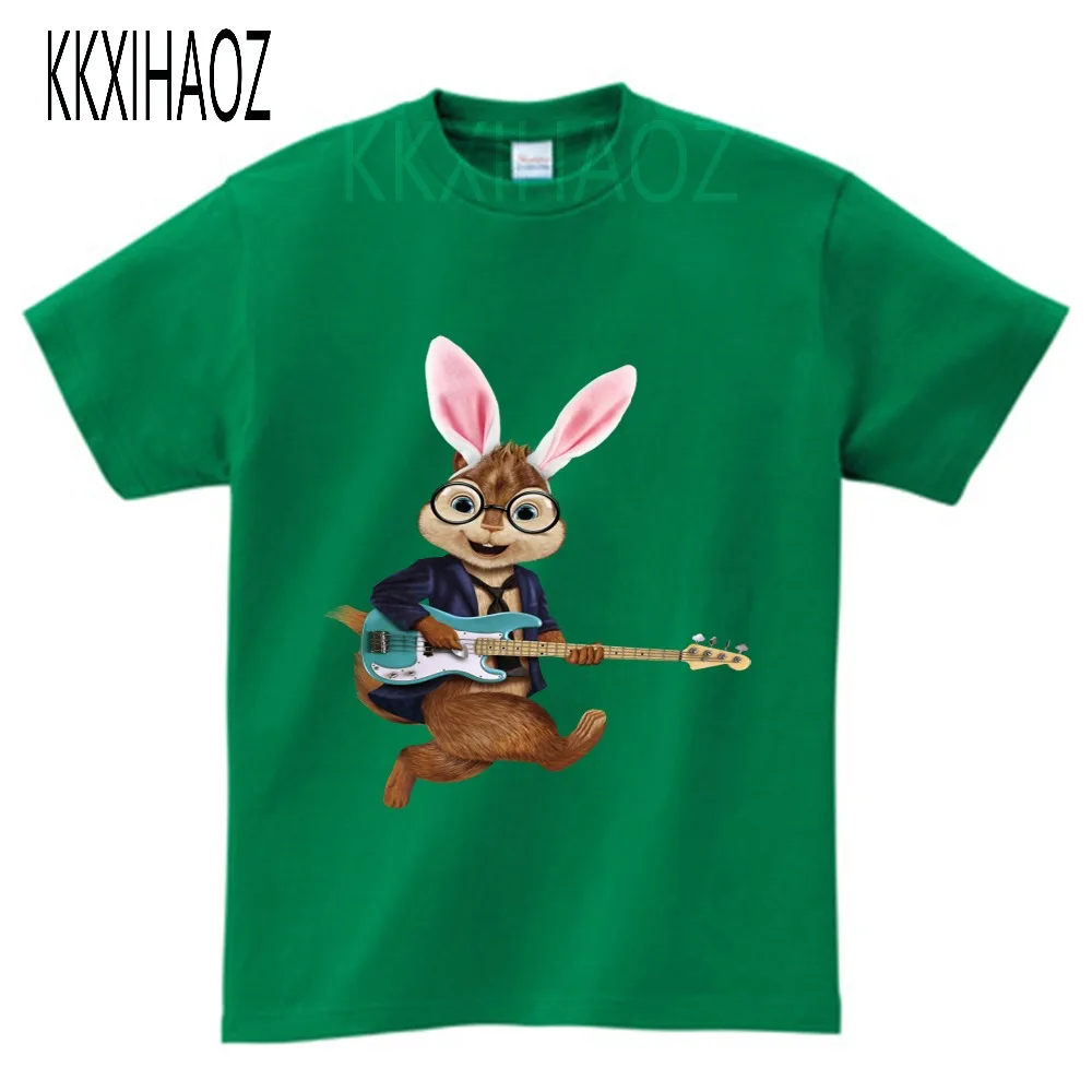 Лето 2019 Детская футболка с коротким рукавом куртки эльвином и чипмунком детская