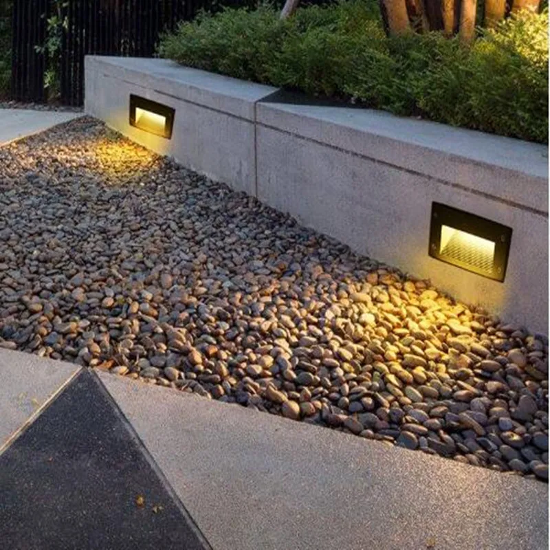 IP65 Underground light 12 LED 15 Stair Light Step Recessed buried lamp indoor outdoor Staircase lights 85-265V | Лампы и освещение