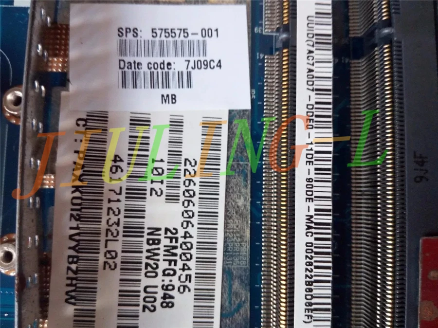 JOUTNDLN для HP DV4 2000 материнская плата ноутбука LA 4117P 575575 001 Sokcet s1 DDR2 100%
