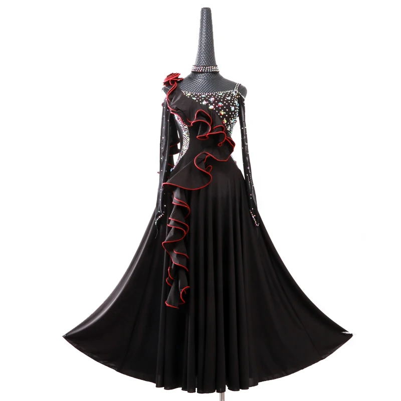 

Настраиваемые Блестки платья для конкурса бальных танцев танцевальные Бальные платья для вальса современные танцевальные костюмы латинск...