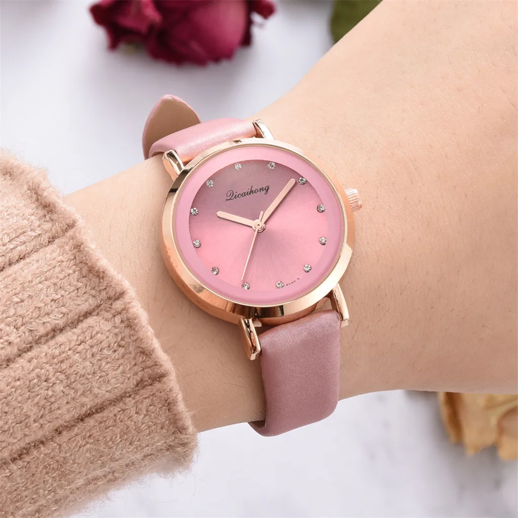 Licaihong модные повседневные Брендовые женские часы Reloj простые классические