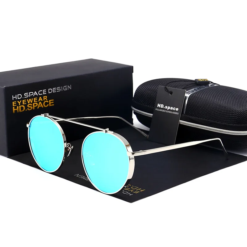Hd. пространство бренда круглые оправы Солнцезащитные очки для женщин Для Винтаж