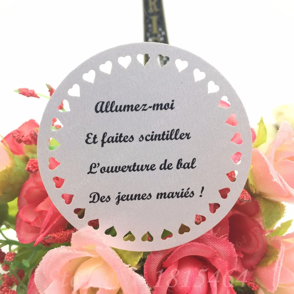 60 шт. круглые открытки с сердечками и пожеланиями сообщениями свадебный стол