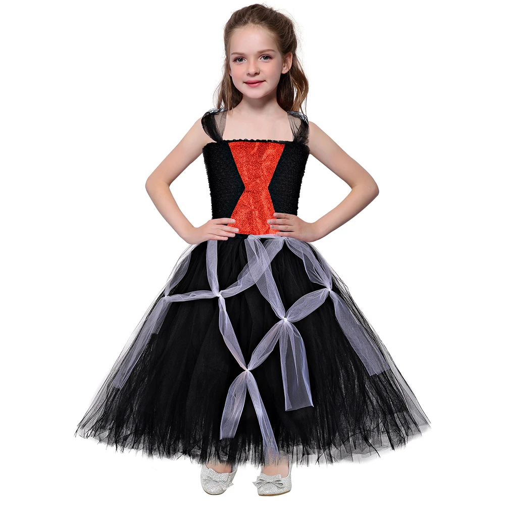 

Vampire Halloween Tutu Dress Scary Spider Witch Zombie Role Play Costume Carnival Evening Party Parade 31 of Oct Outfit Clothes