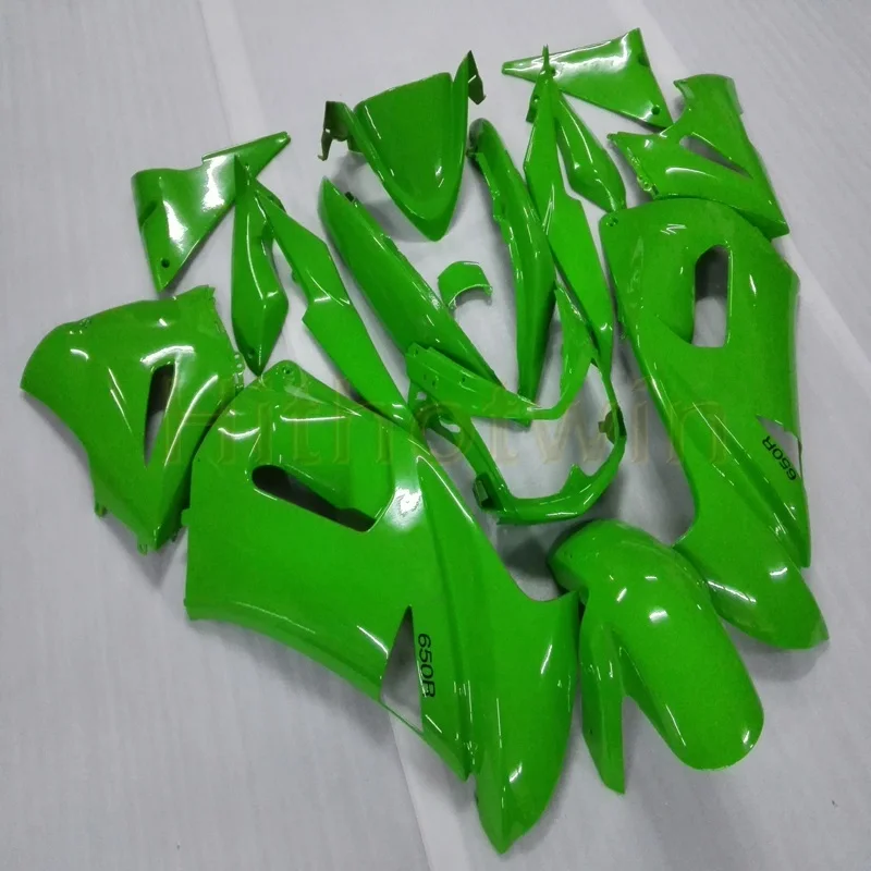 Пользовательские+ винты Черный мотоцикл обтекатель для Kawasaki 650R ER-6F 2006 2007 2008 ER6F полные комплекты обтекателей