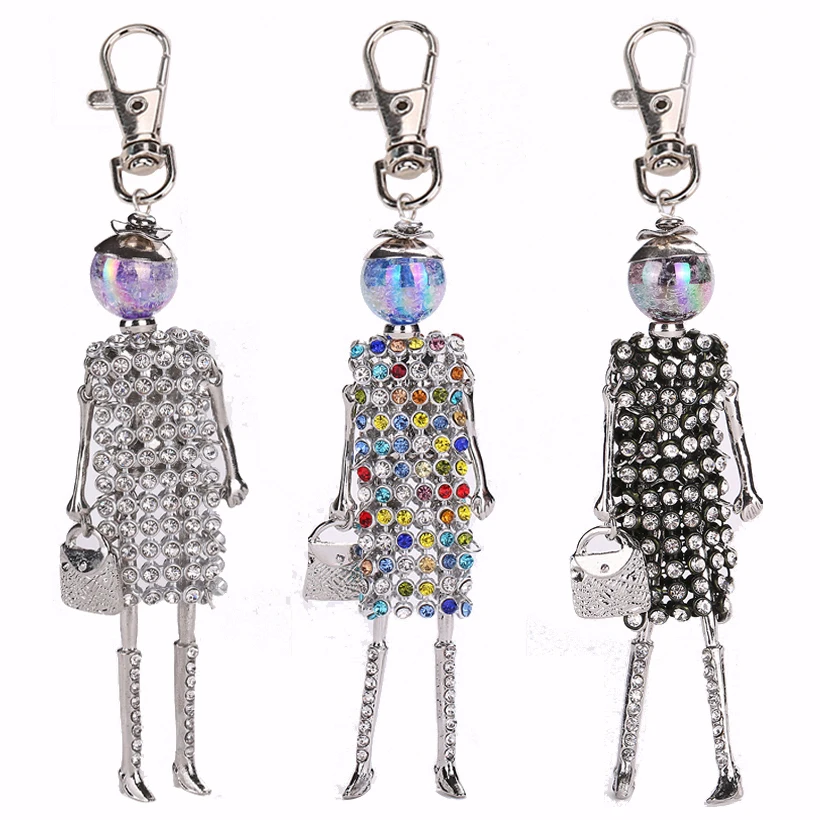 YLWHJJ новинка кукла для девочек Женская милая цветная брелок ключей подвеска