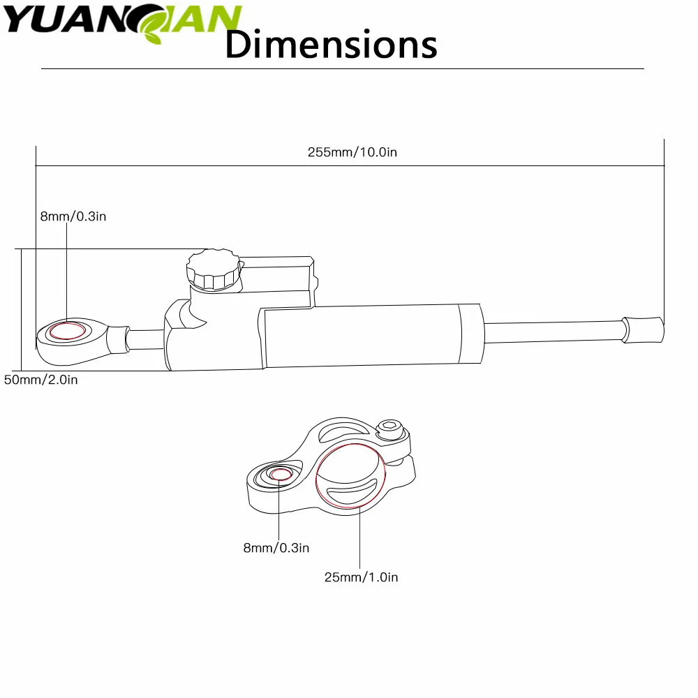 Универсальный стабилизатор для мотоцикла Honda CBR600RR F5 2003 2015 CBR1000RR 2004 2007|damper