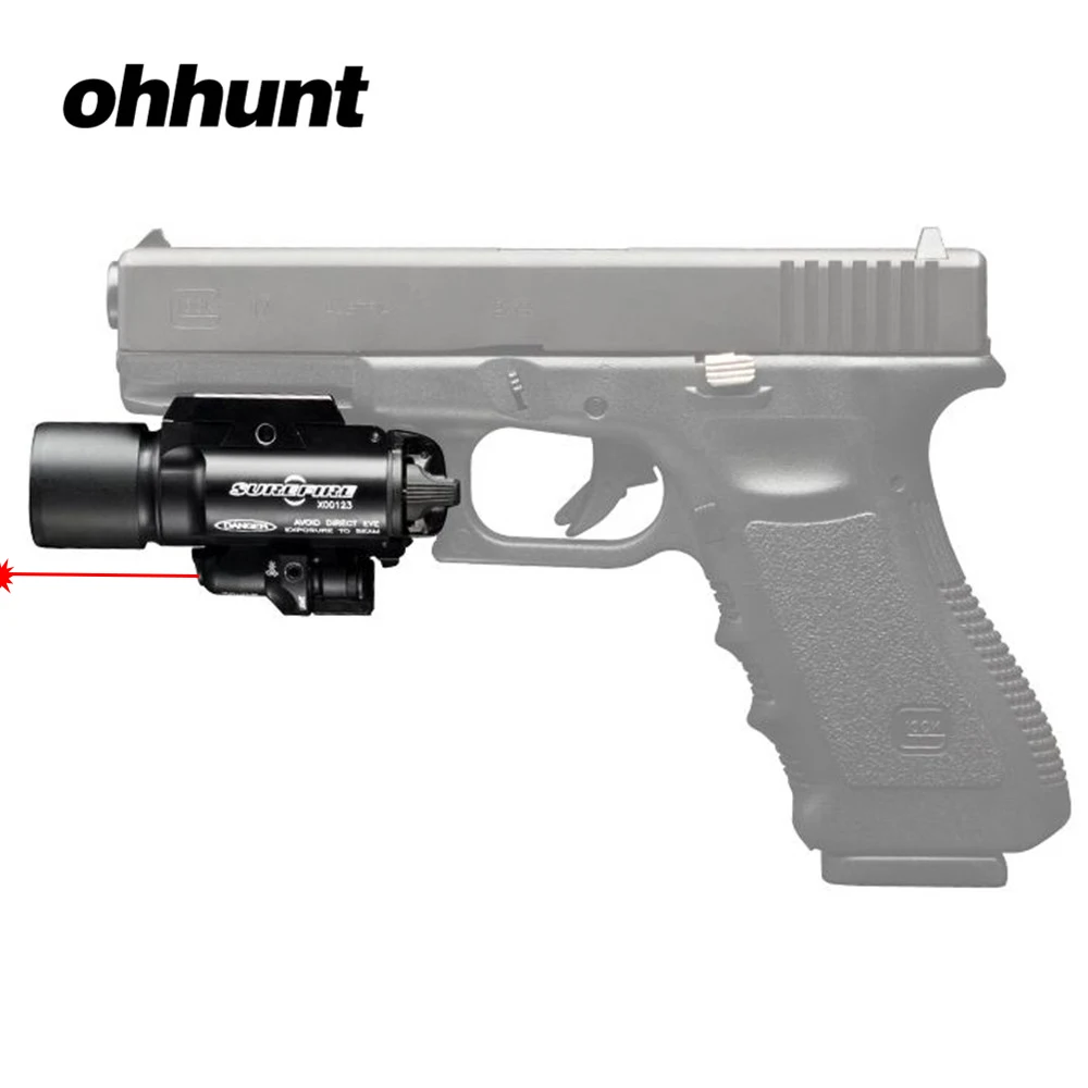 Ohhunt X400 Тактический охотничий светодиодный фонарик красный точечный лазерный