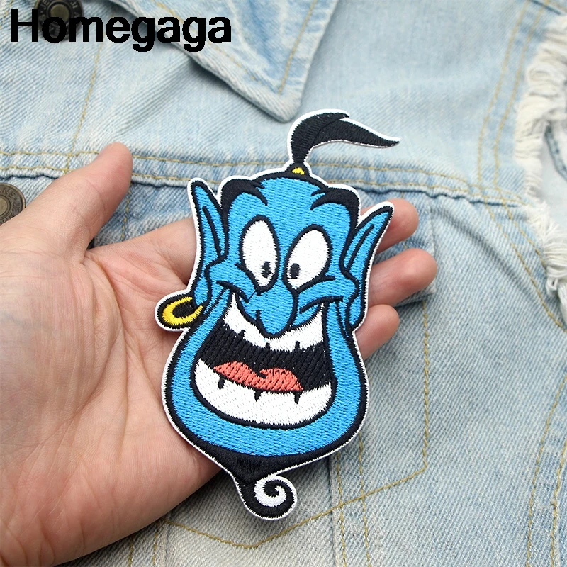 Homegaga мультяшная нашивка волшебная лампа аппликация нашивки наклейки для шитья рубашки одежда значки железная футболка D2103