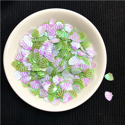 AB Mix White Green 1200 шт(20 г) Красочные Блестки 7 мм Морская раковина тесьма с пайетками для шитья материал, Свадебное Ремесло, женская одежда Дети DIY Аксессуары - Цвет: AB Mix White Green
