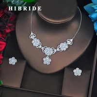 hibride elegant big flower design bridal jewelry sets for women wedding accessories bijoux femme ensemble wholesale price n 698