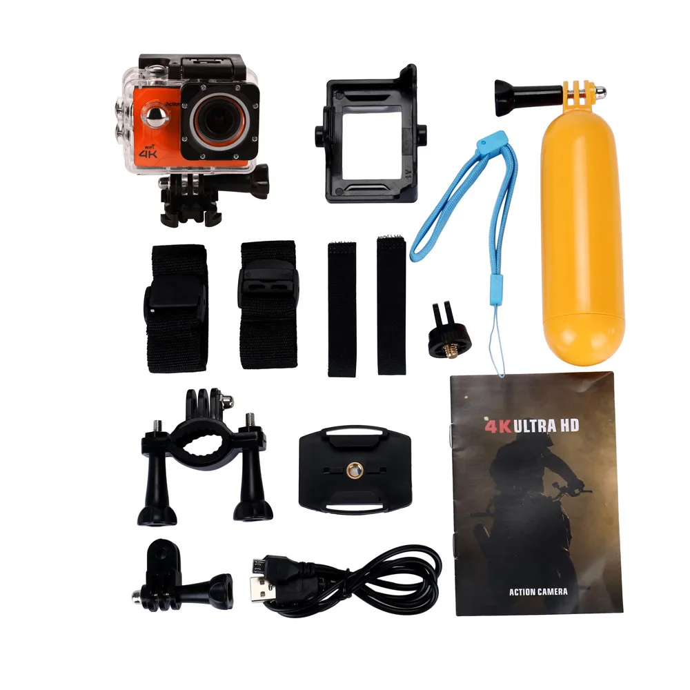OR Водонепроницаемая Экшн-камера Deportiva Ultra 4K Full HD 1080P DVR Спортивная камера WiFi Cam видеокамера DV Action водостойкая L0628# D - Цвет: OR