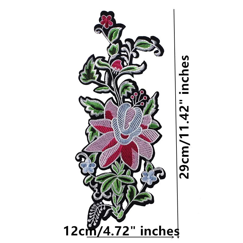 10 шт. разноцветная Цветочная вышивка аппликация для утюга нашивки одежды