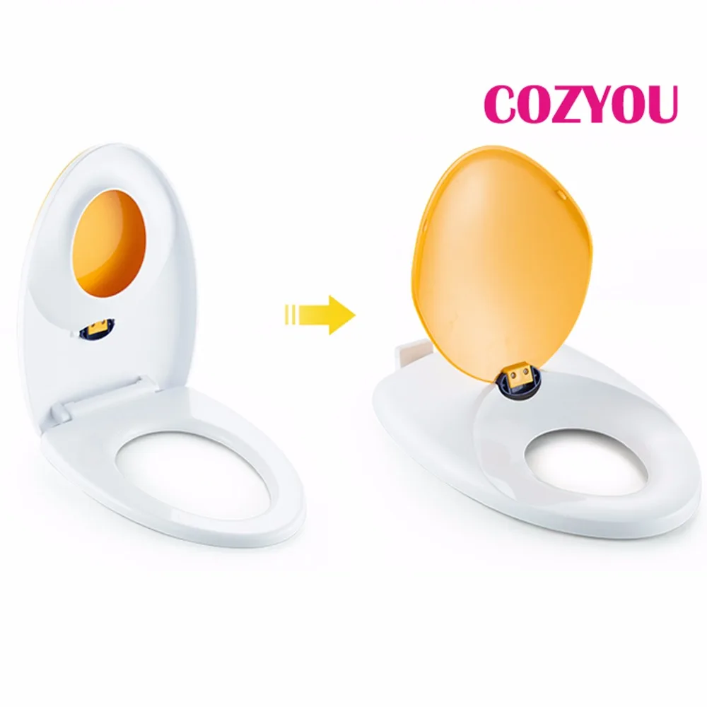 Двухслойное сиденье для унитаза детей и взрослых двойная крышка 7 цветов