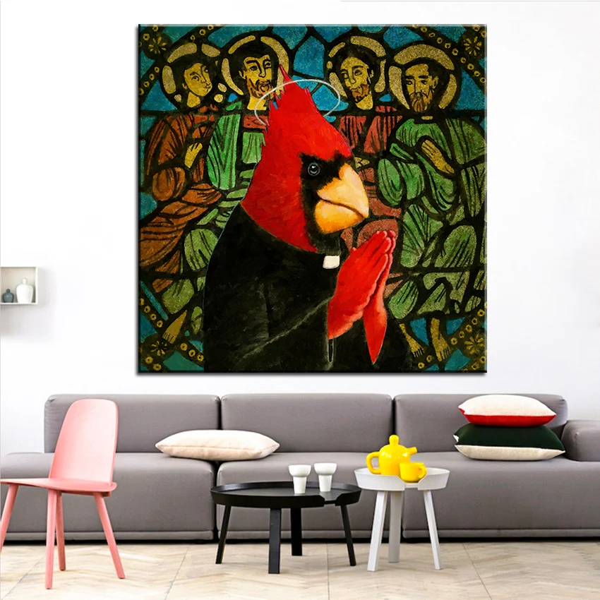 

Large size Printing Oil Painting bird of pray Wall painting Steampunk Wall Art Picture For Living Room painting No Frame