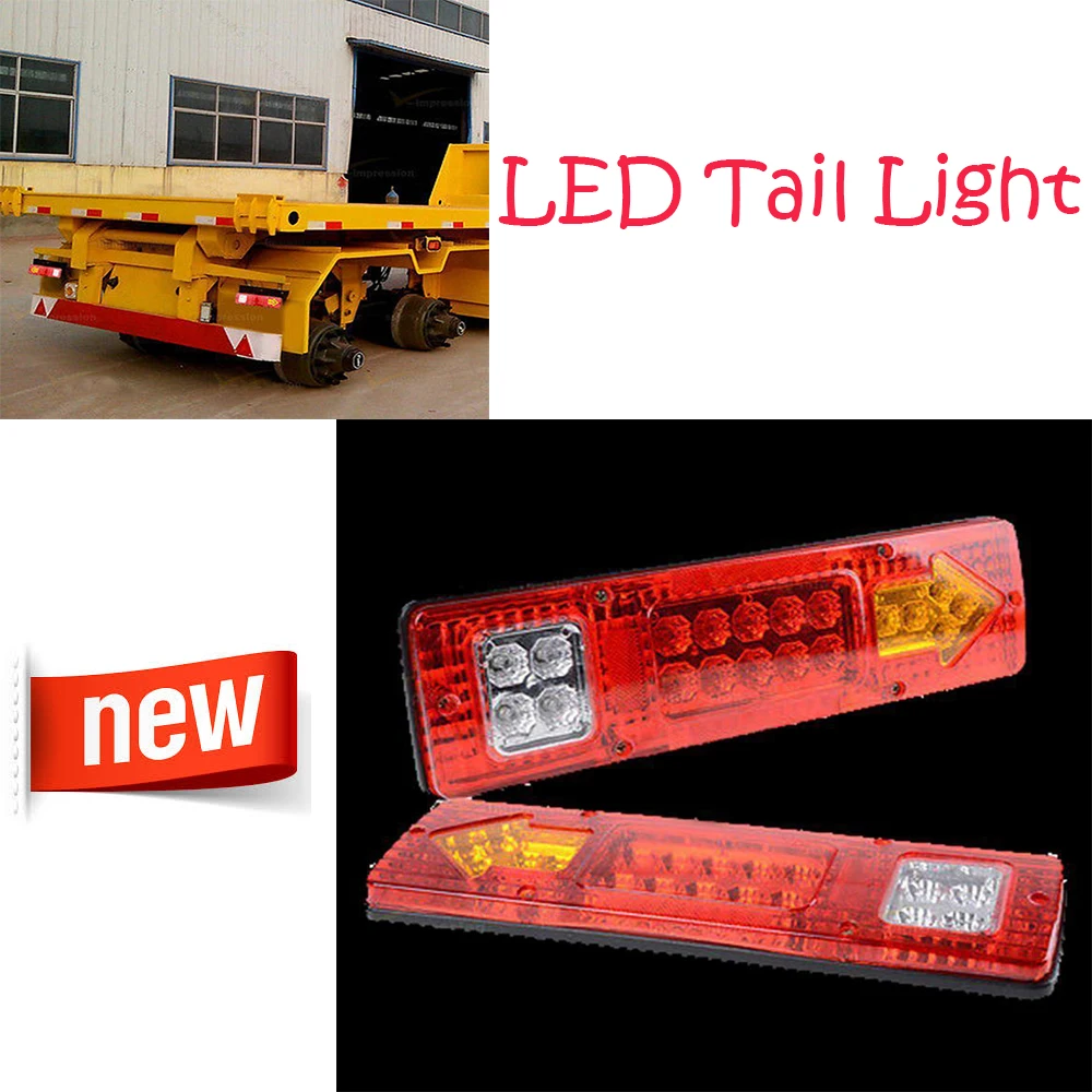 2 шт. 19LED Стоп задний стоп-сигнал заднего хода светильник поворота Индикатор DC12V ATV