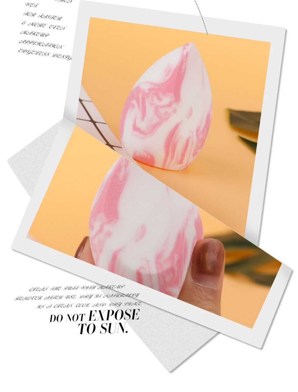 O. TWO. O спонж для макияжа, косметический спонж в форме капли, для растушевки лица, пудра, спонж из микрофибры, пушистый, бархатный спонж