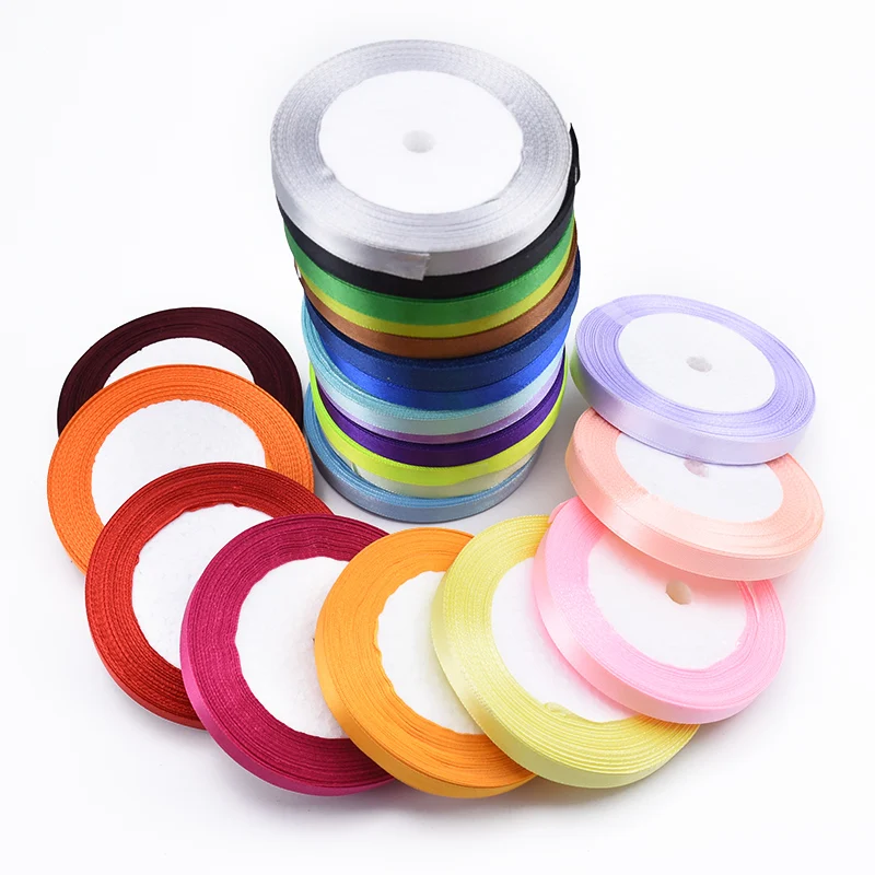 

25 yards/roll 10MM silk Satin Ribbon Crafts Wholesale Gift Packing Christmas wedding home decoration diy gifts candy box fabric