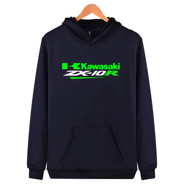 Мужская одежда для мотоциклистов Kawasaki пуловер с рыцаром хлопчатобумажная