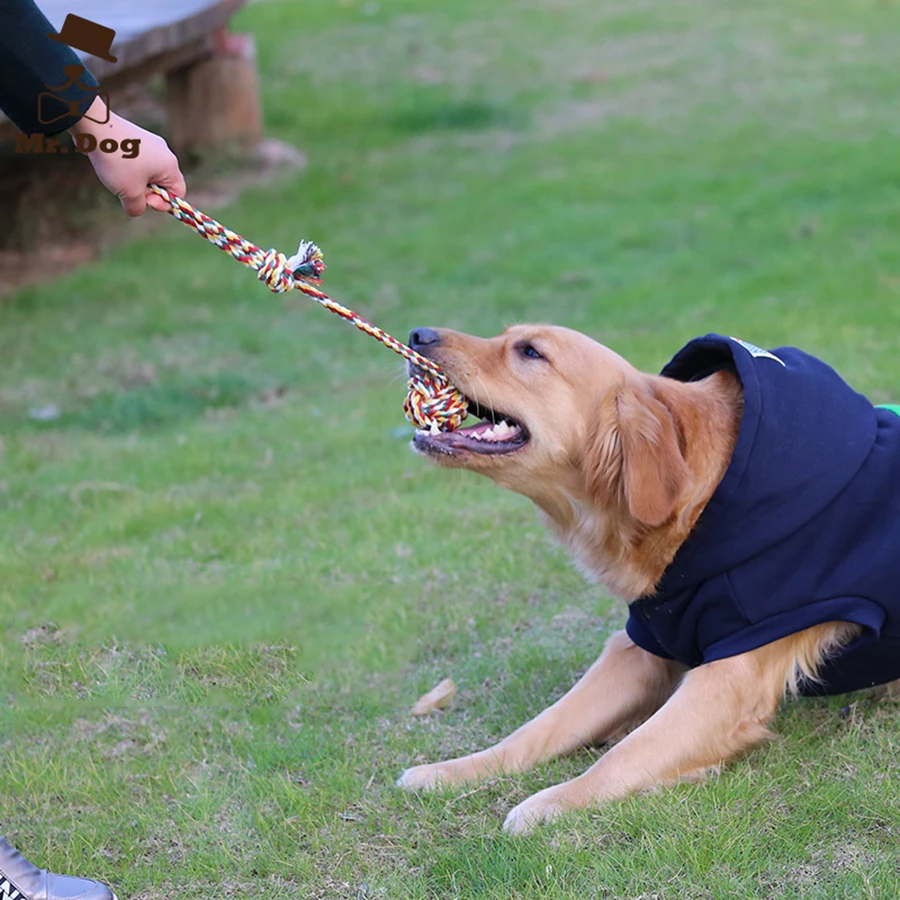 Durable Cotton Rope Dog Toys Training Molar Teeth Bite Resistant Interactive Chew Toy Honden Knuffel Pet Supplies 50DC0038 | Дом и сад