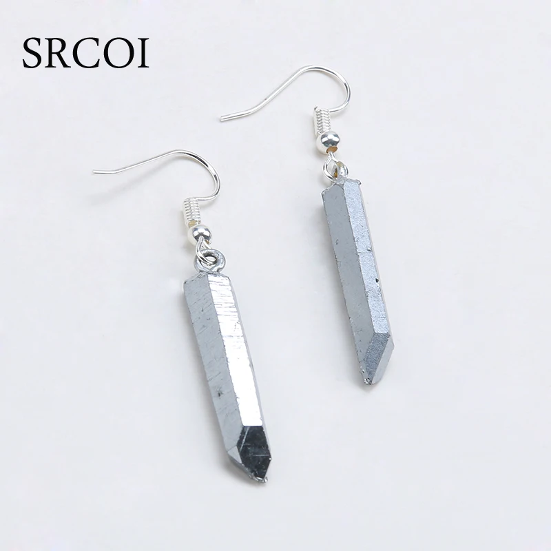 SRCOI необработанные радужные титановые кварцевые кристаллы натуральный камень