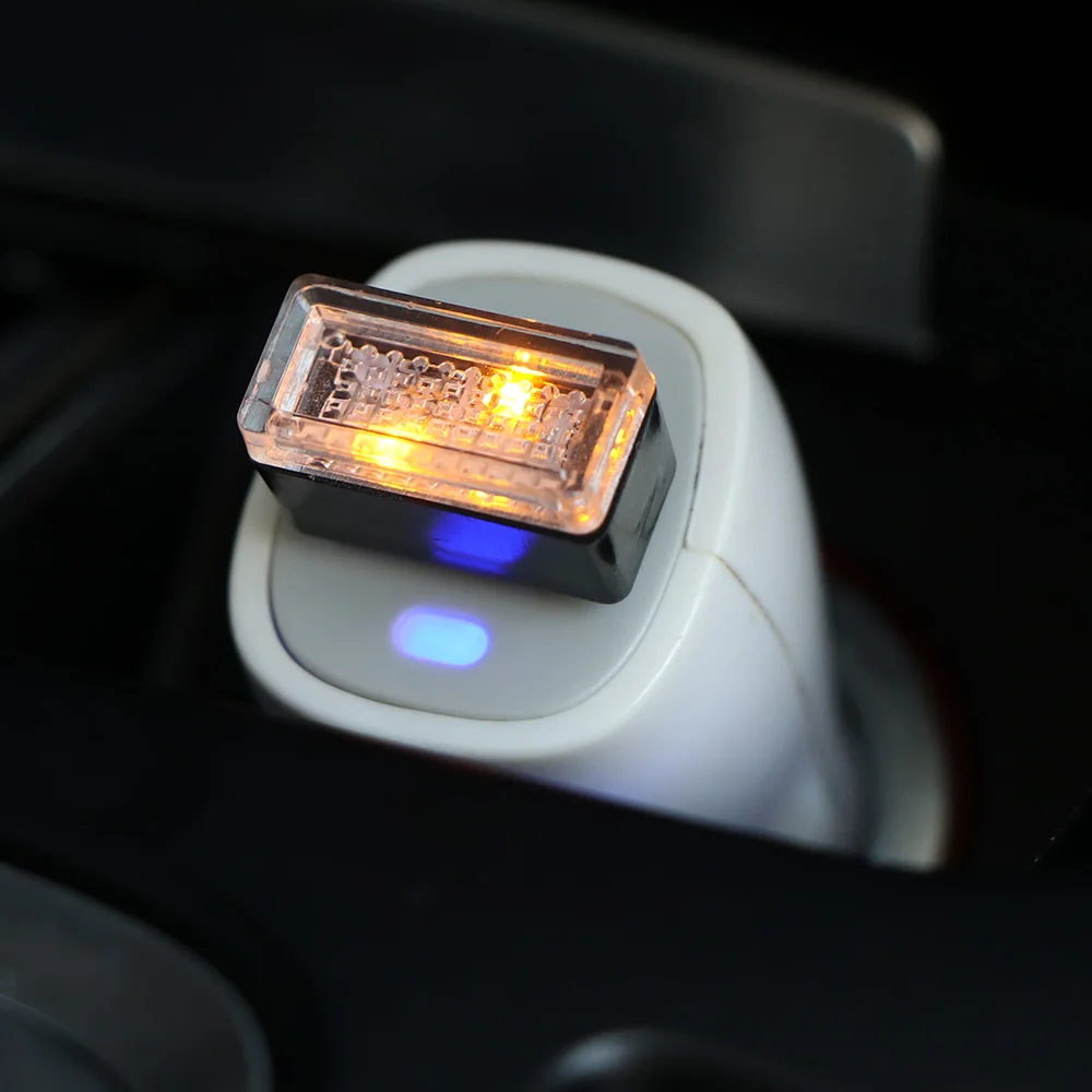 Беспроводной USB Гибкий неоновый окружающий светодиодный светильник USB атмосферный свет атмосферная лампа для интерьера автомобиля украшение интерьера
