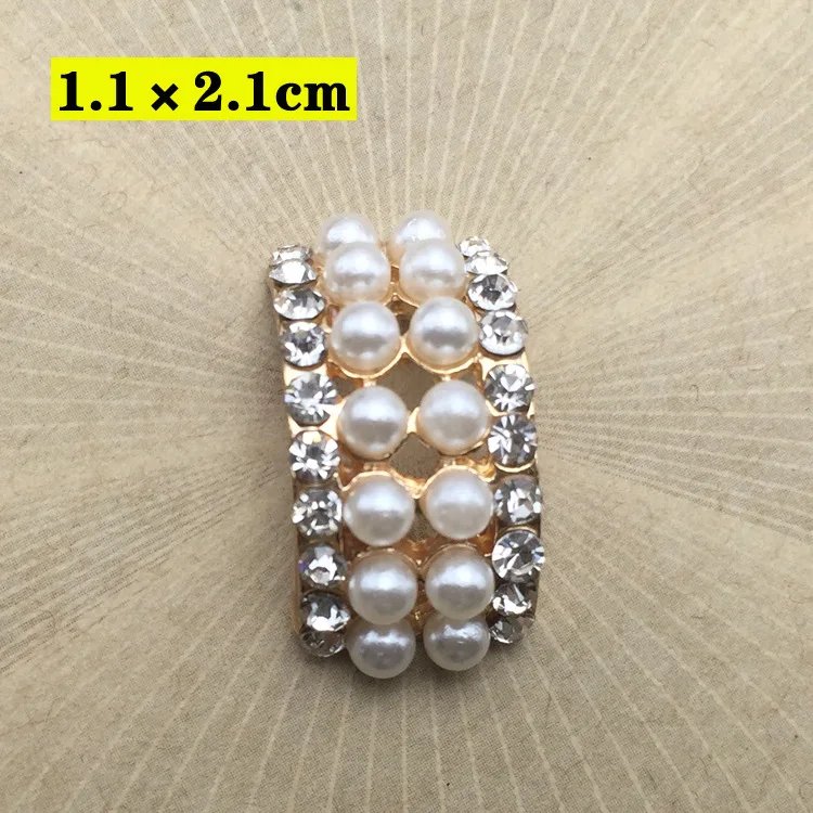 MengNa DIY пуговица с жемчужиной и стразами Arc Rhinestone пуговицы для свадебного